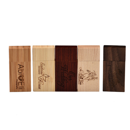 Wood block usb flash - wood, 2.0
